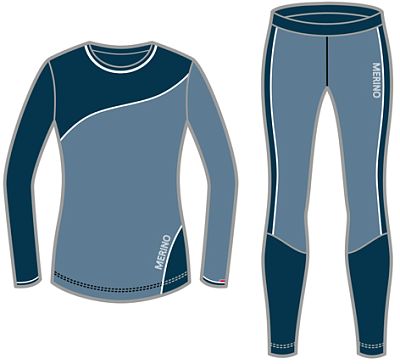 Превью  Комплект термобелья LOEFFLER Transtex Merino Women Deep water
